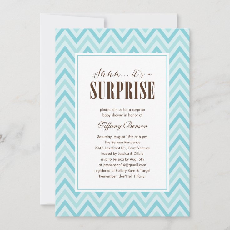 Surprise Baby Shower Invitations Zazzle