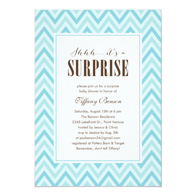 surprise baby shower thank you wording