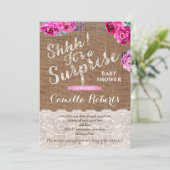 Surprise Baby Shower or Party Invitation Cards (Standing Front)