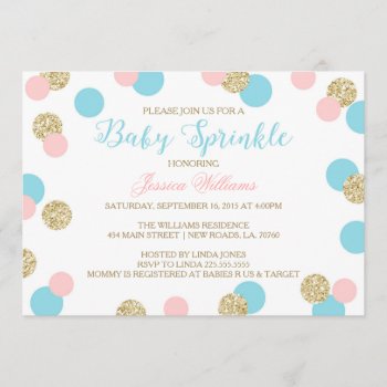 Surprise Baby Sprinkle Invitations by fancypaperie at Zazzle