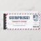Surprise Baseball Game Personalized Gift Ticket