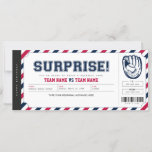 Surprise Baseball Game Personalized Gift Ticket<br><div class="desc">EDITABLE. A gift idea to surprise your loved one to a baseball game! This ticket template can be used for any occasion. Personalize yours today! For a custom design,  please send me a message</div>