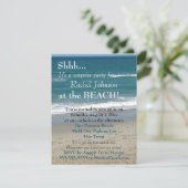 Surprise Beach Party Invitation (Standing Front)