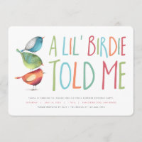 Surprise Birdie Birthday Party Invitation