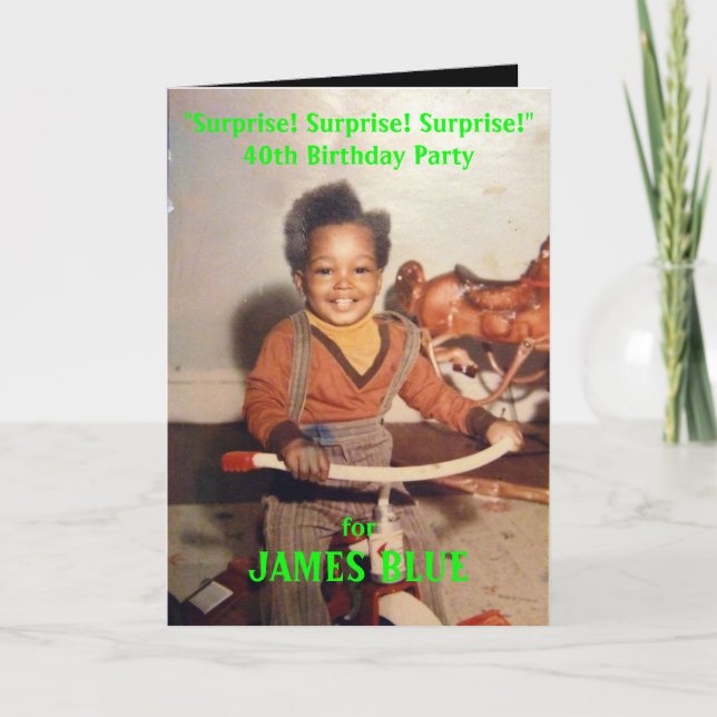 Surprise Birthday Invitation (Front)