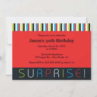 Surprise Birthday Invitation