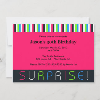 Surprise Birthday Invitation