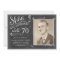 Surprise birthday invitation 70 Chalkboard Rustic