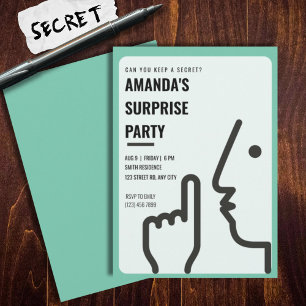 Surprise Birthday Party, Adult, Contemporary Invitation