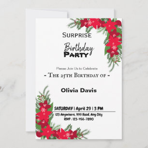 Surprise Birthday Party Invitation