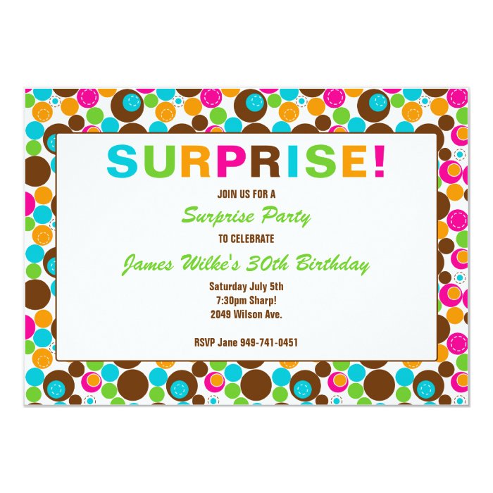 Surprise Birthday Party Invitation | Zazzle