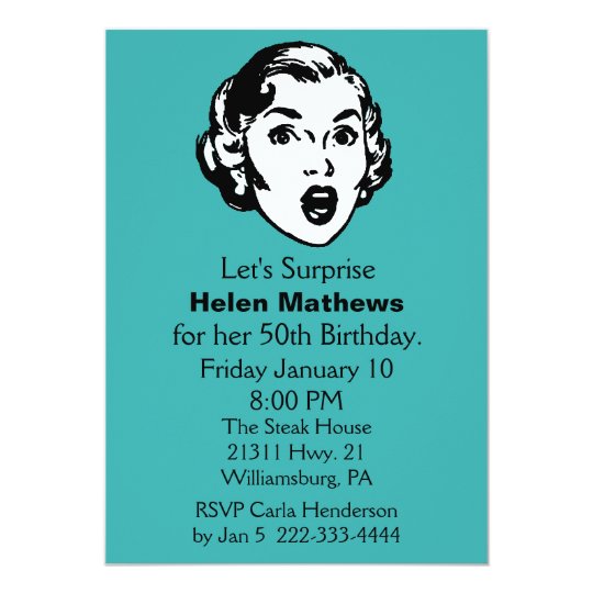 Surprise Birthday Party Invitation