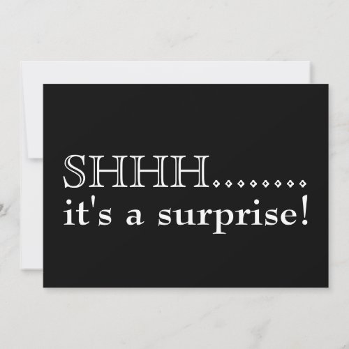 Shhh... It's a surprise 50th birthday party Personalized Invitations
