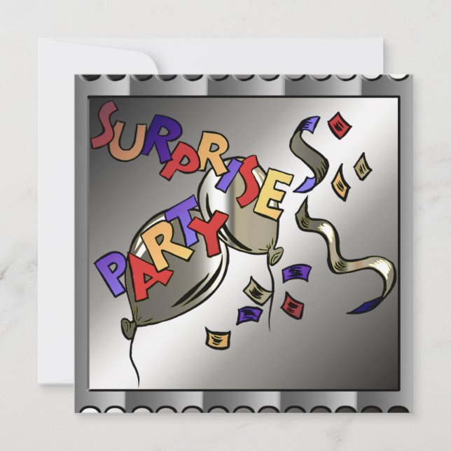 Surprise Birthday Party Invitations (Front)