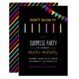 Surprise Birthday Party personalized invitation