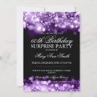Surprise Birthday Party Purple Sparkling Lights