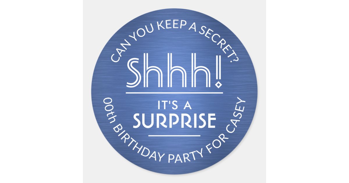 secret party sticker 