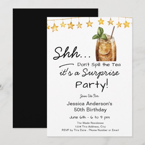 Surprise Birthday Party Spill the Tea