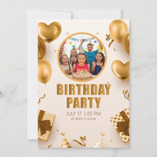 Surprise birthday party with a rose gold design