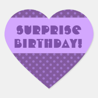 Surprise Birthday Polka Dot Favor or Seal