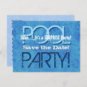 SURPRISE Birthday Pool Party Save the Date V064 Announcement Postcard (Front/Back)