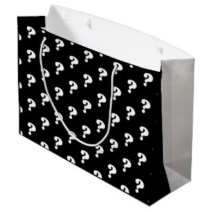 Question mark wrapping paper, Black or custom