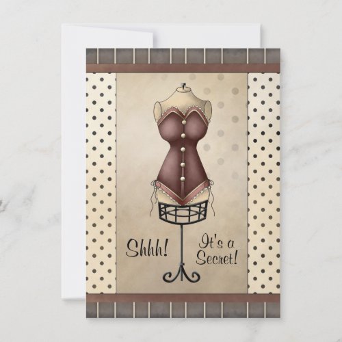 Surprise Bridal (Lingerie) Shower Invitation