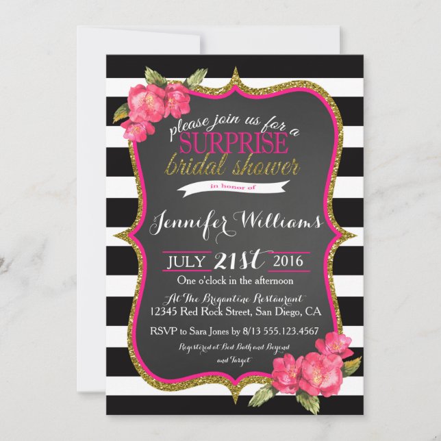Surprise Bridal Shower Invitation (Front)