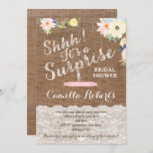 Surprise Bridal Shower or Party Invitation Cards (Front/Back)