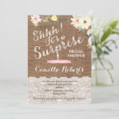 Surprise Bridal Shower or Party Invitation Cards (Standing Front)