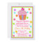 Surprise  Candy Cupcake Birthday Invitation