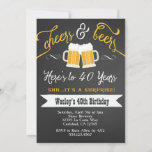 Surprise Cheers &amp; Beers 40th  Birthday Invitation at Zazzle