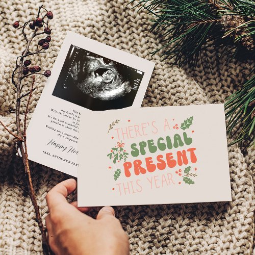 Surprise Christmas Holiday Pregnancy Announcement 