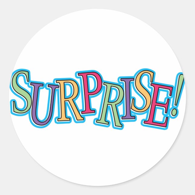 Surprise! Classic Round Sticker (Front)