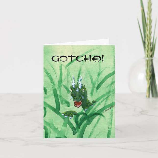 Surprise dragon birthday card (Front)