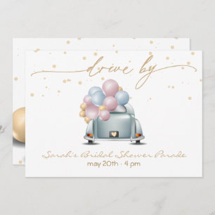 Surprise Drive Through Bridal Shower Parade Invitation