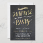 Surprise Engagement Party Invitations - Chalkboard at Zazzle