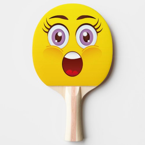 Surprise Face Ping Pong Paddle