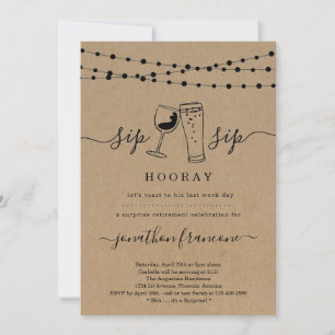Surprise Funny Retirement Party Invitation
