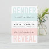 Surprise Gender Reveal Baby Shower Invitation (Standing Front)