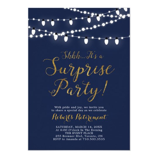 surprise gold retirement party