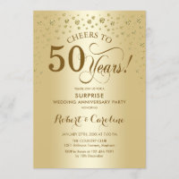 Surprise Golden 50th Anniversary Celebration