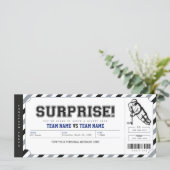 Surprise Hockey Game Gift Ticket Template (Standing Front)