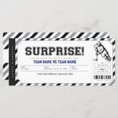 Surprise Hockey Game Gift Ticket Template (Front/Back)