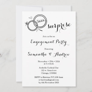 Surprise Invitations to Engagement Party