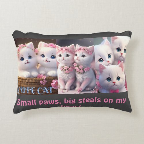 Surprise Its Kittens _ Adorable CaAccent Pillow