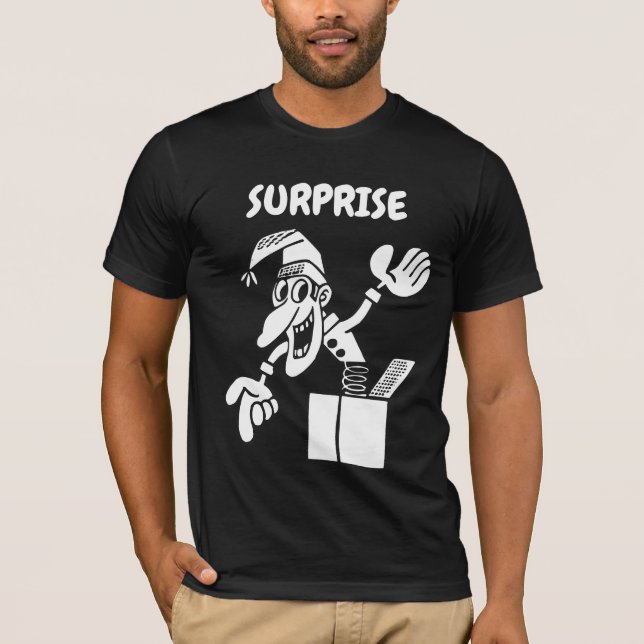 SURPRISE jack in the box T-shirt (Front)