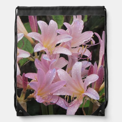 Surprise Lilies After the Rain Drawstring Bag