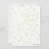 Surprise Lingerie Bridal Shower Sparkle Green Invitation (Back)
