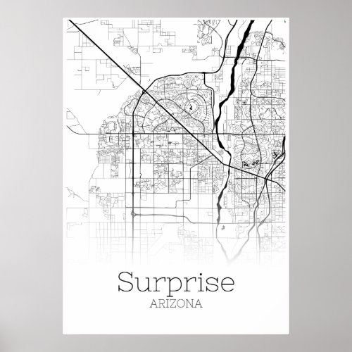 Surprise Map _ Arizona _ City Map Poster